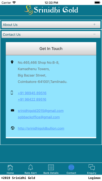 Srinidhi Gold Bullion screenshot