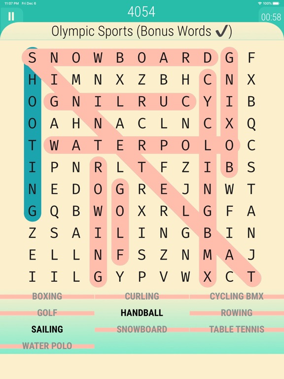 Eric's Word Search™ iPad screenshot