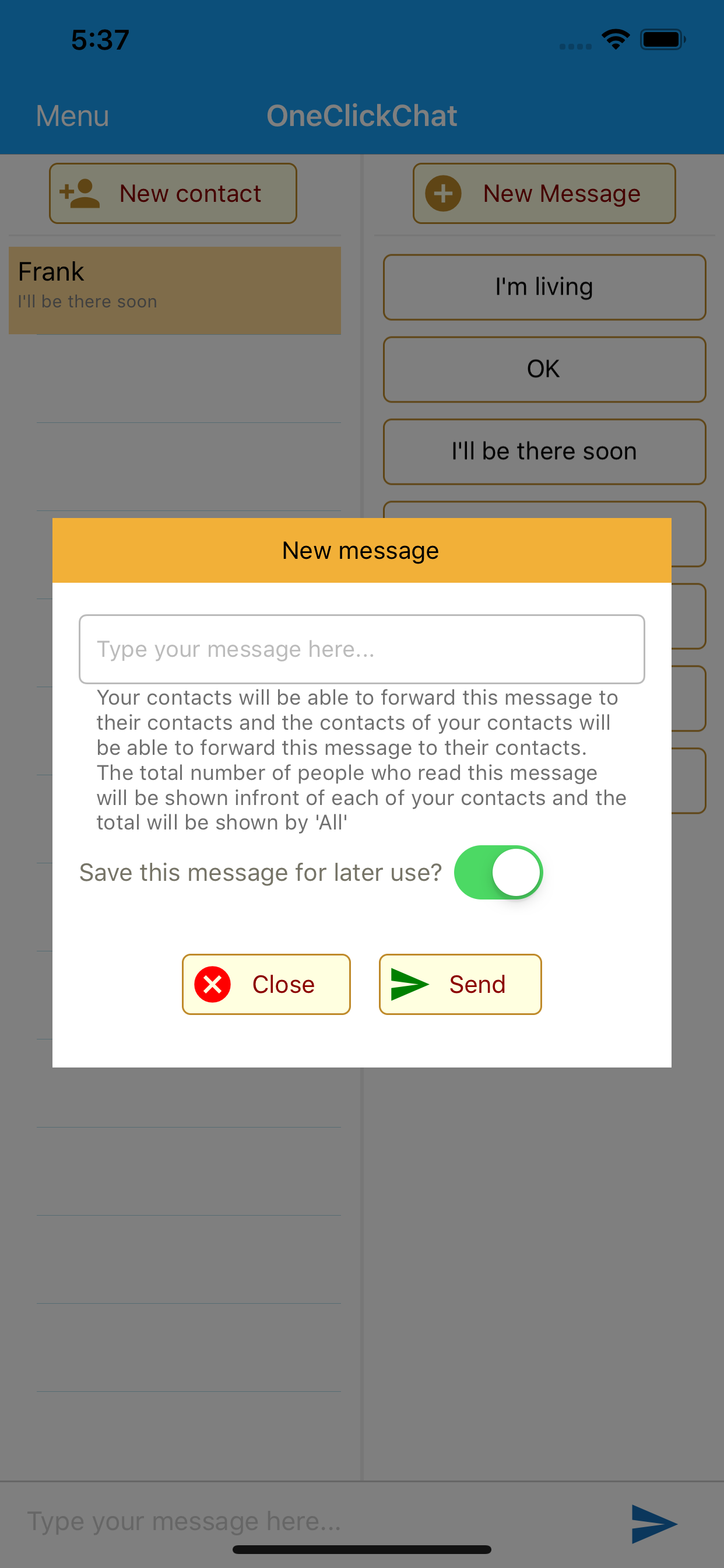 One Click Chat screenshot 7