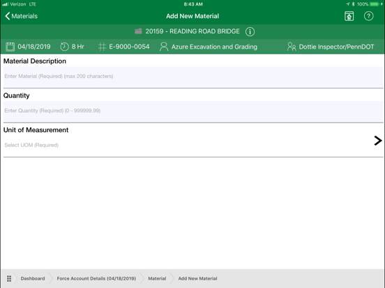 PennDOT - MCFA iPad screenshot