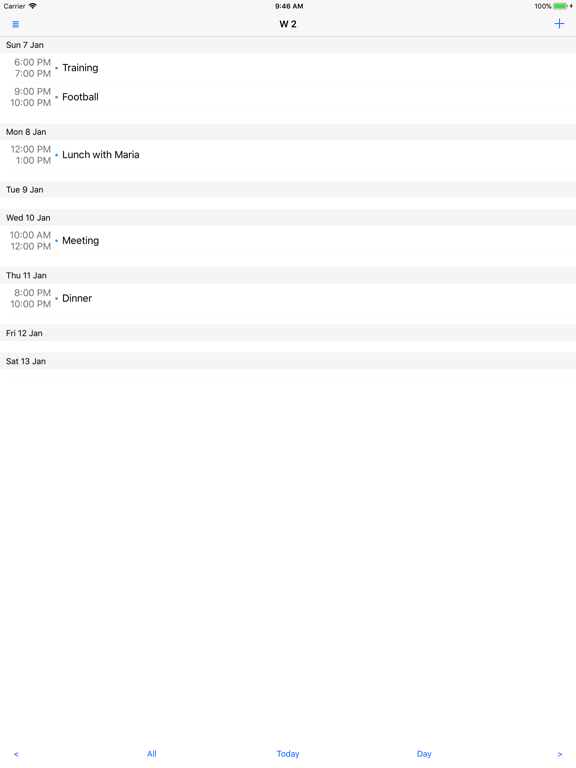 Screenshot #4 pour Week View Calendar Premium