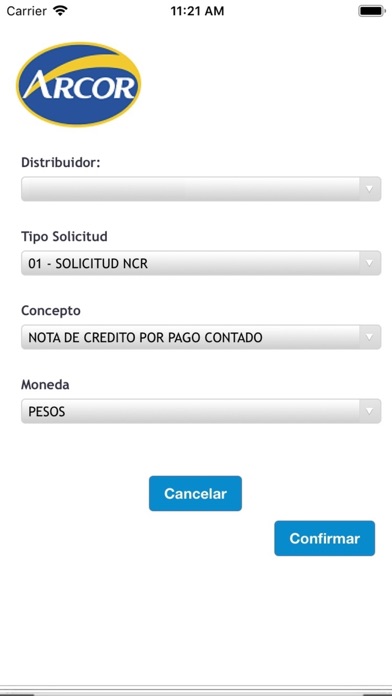 SD - Solicitudes - Arcor screenshot 3