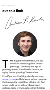 Family Tree Magazine screenshot