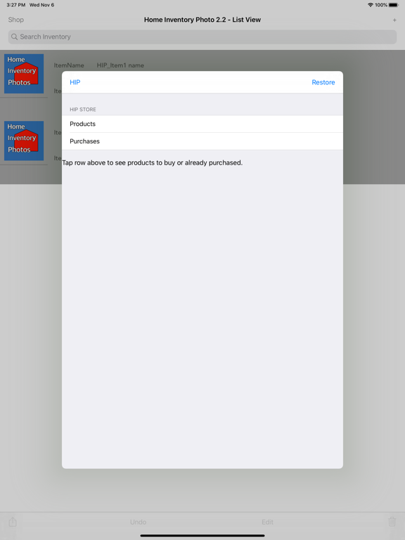 Home Inventory Photos iPad screenshot 6 - Productivity app