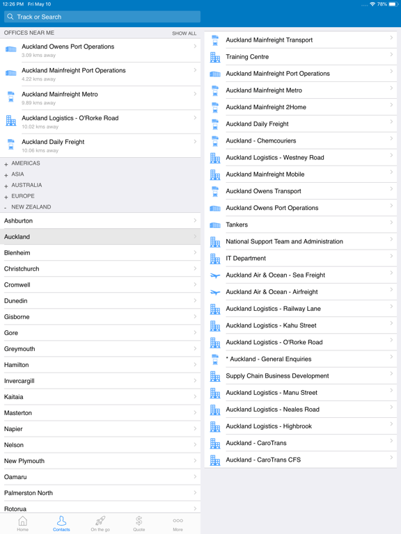 Mainfreight iPad screenshot 2 - Business app