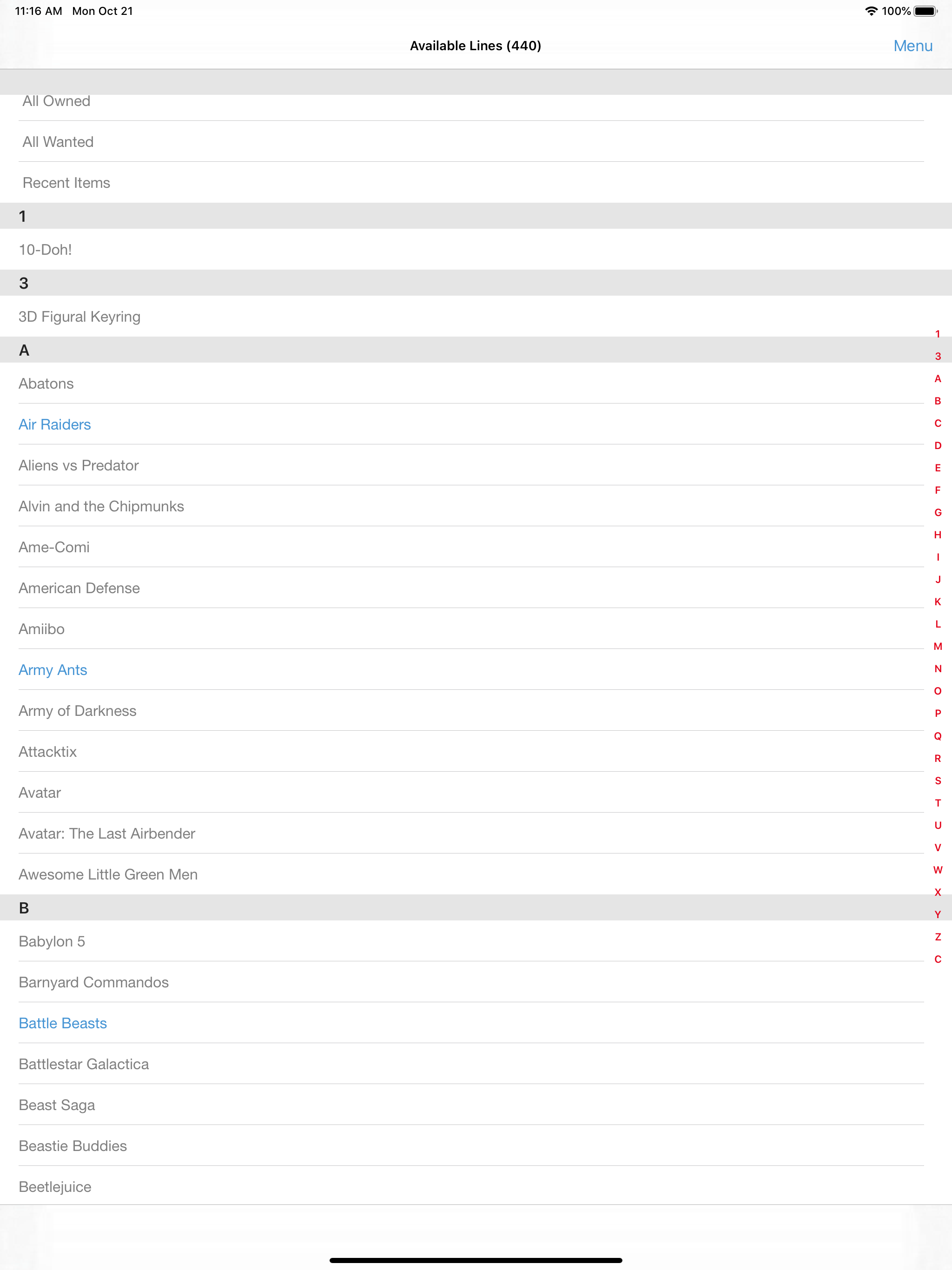 Toy Collector: Archive Catalog