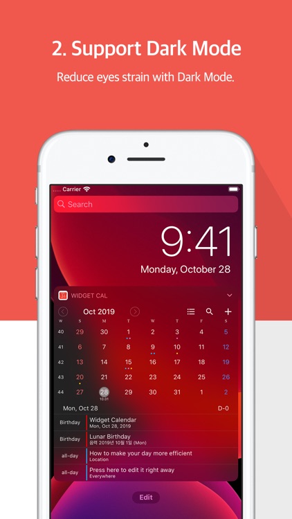 Widget Calendar : Easy&Simple