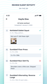 TrueCoach Connect screenshot