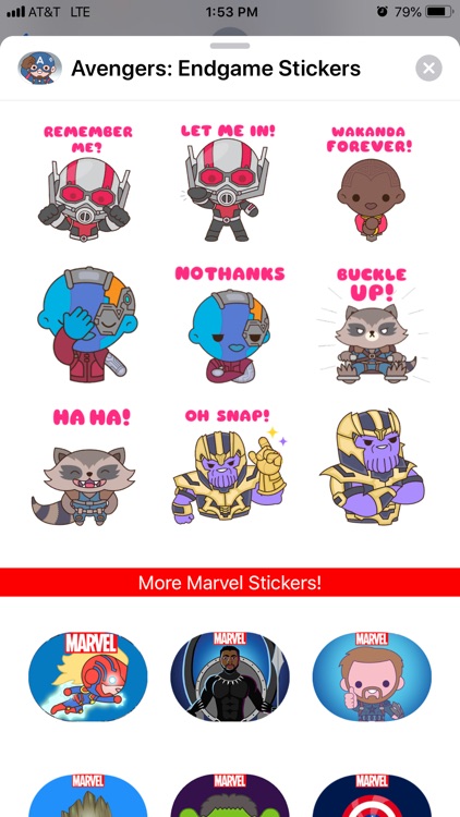 Avengers: Endgame Stickers