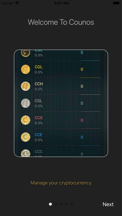 Counos Bitcoin Crypto Wallet screenshot 2