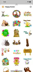 Happy Easter Emoji Stickers screenshot #9 for iPhone