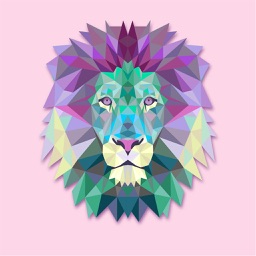 Polygonal Animal Stickers
