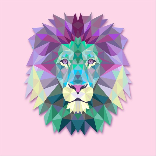 Polygonal Animal Stickers