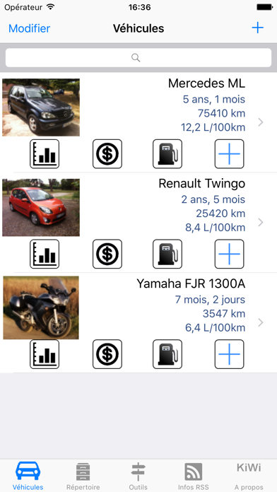 Screenshot #1 pour Car Manager (voitures & motos)