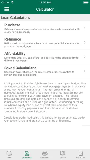 Bank of Washington Mortgage screenshot 2