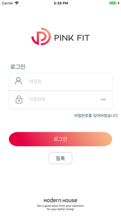 PINK FIT app screenshot