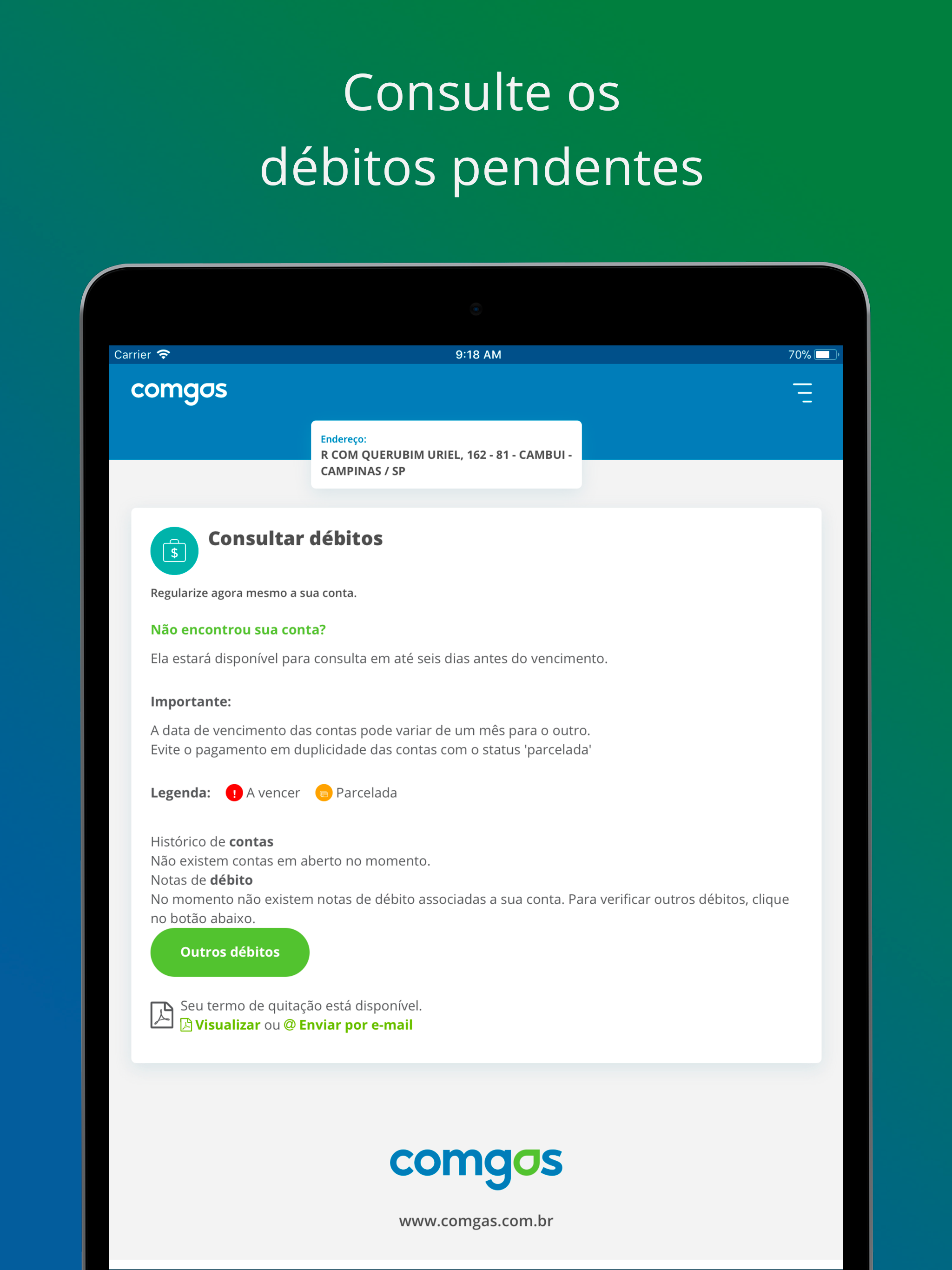 Comgás Virtual screenshot 12