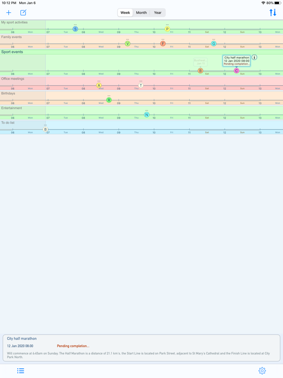 Screenshot #4 pour Timeline Planner