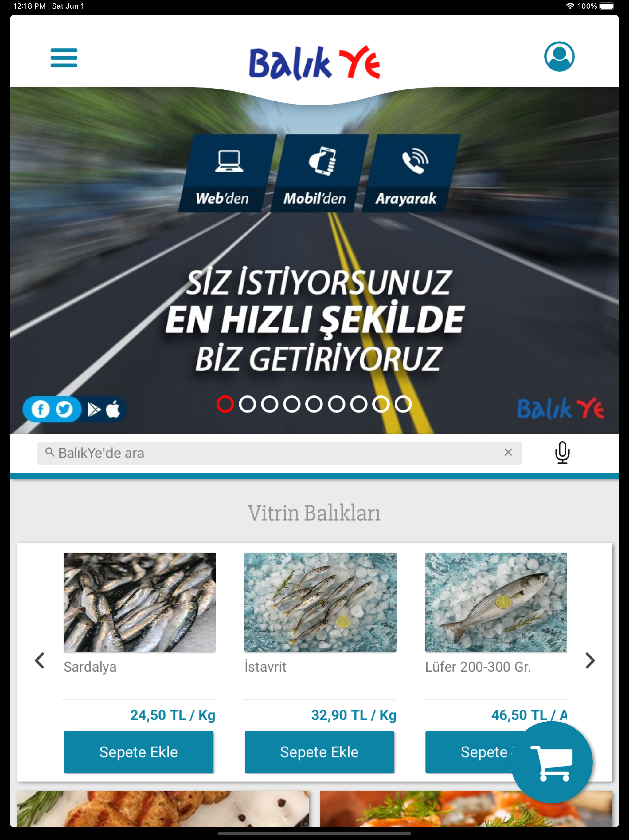 BalıkYe - Online Balık Marketi screenshot 7