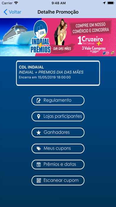 Sorteio CDL Screenshot