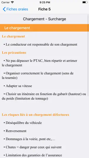 Capture d'écran de Permis C/CE - Examen Camion sur iPhone 4