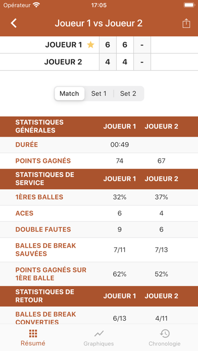 Screenshot #3 pour Tennis • Tracker