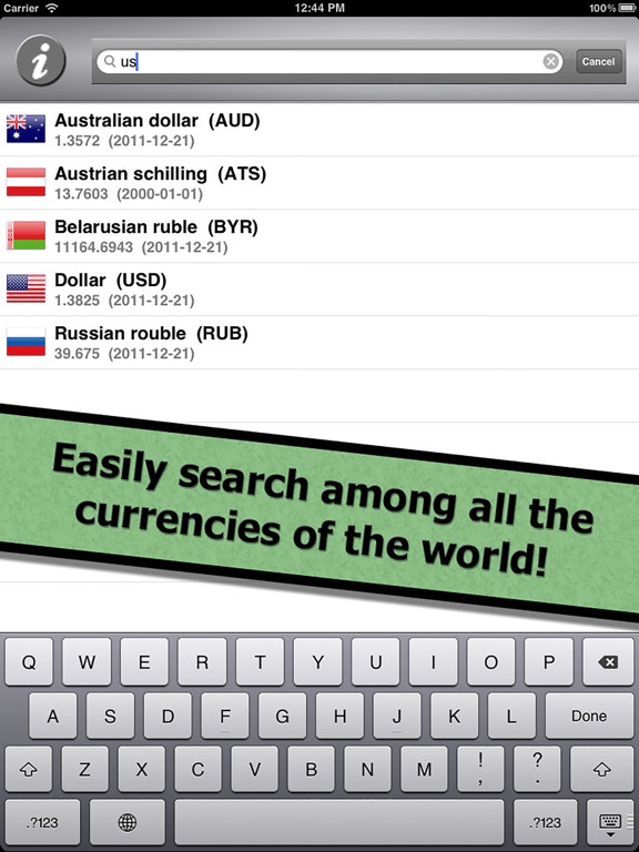 eConverter iPad screenshot 5 - Finance app