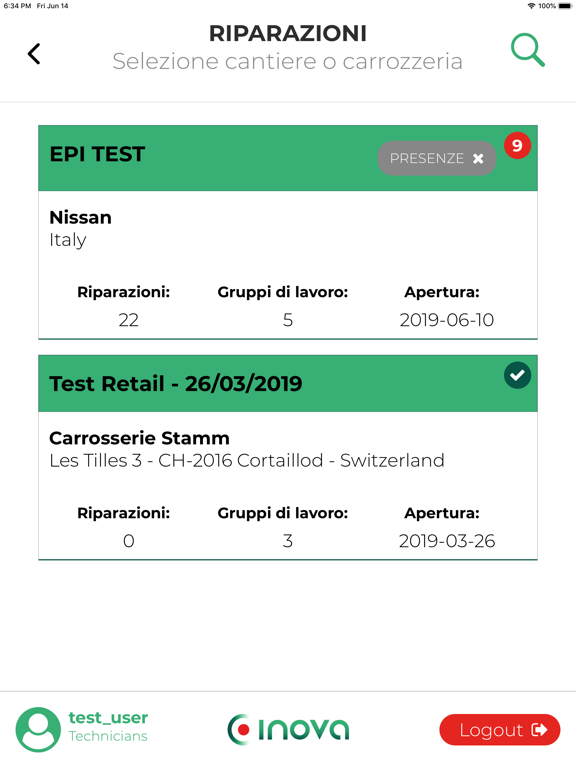 Inova App iPad screenshot