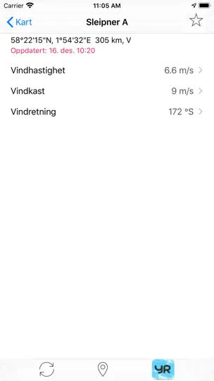 KystVær - Kystverket iPhone-skjermbilde 3