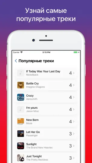 Скриншот Музыкальная совместимость ВК на iPhone 3