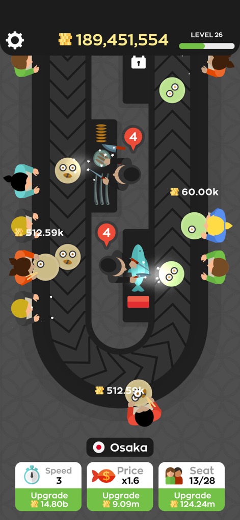 Sushi Bar Idle - Dynamic Operations View