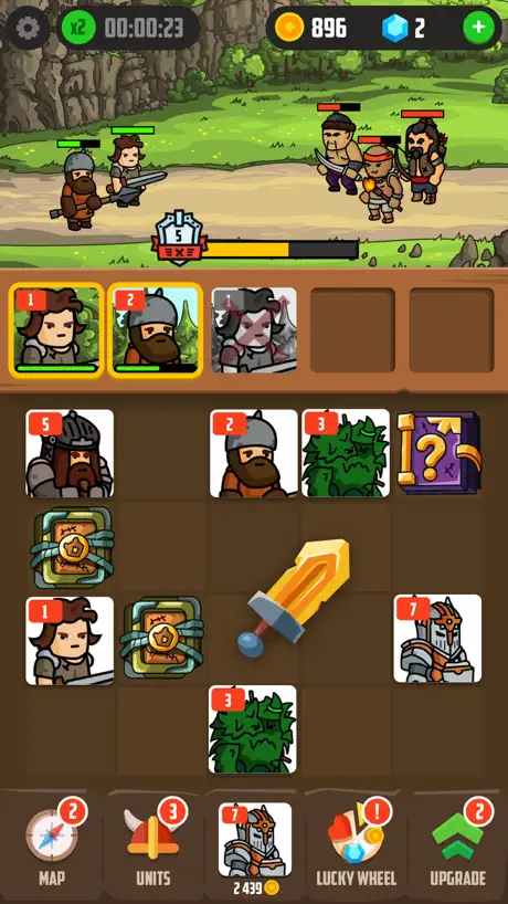 Grow Knights - nonstop puzzle