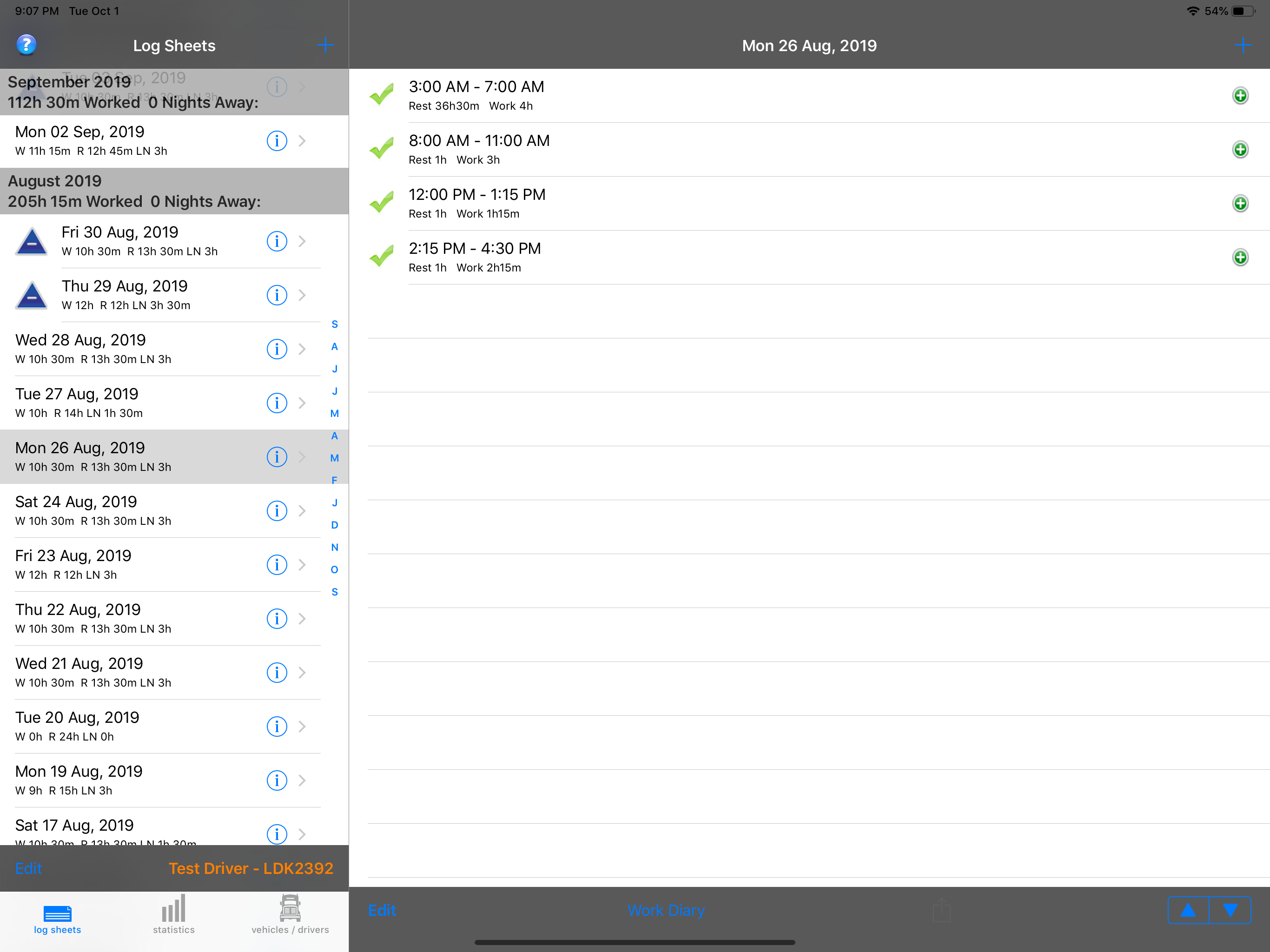 Logbook Checker