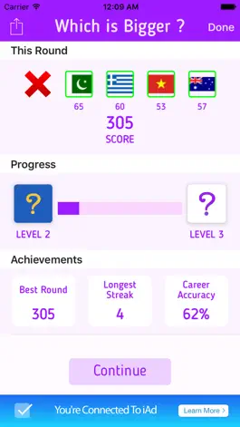 Game screenshot Which is Bigger? Trivia Game apk