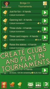 Bridge V+, bridge card game screenshot