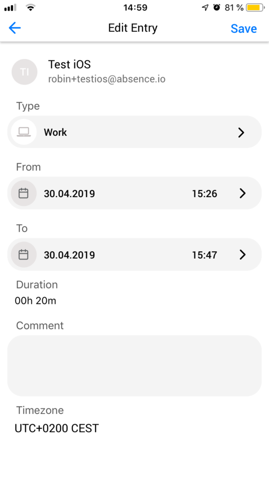 #6. absence.io (iOS) By: absence.io GmbH