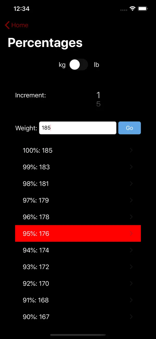 Barbell Loader and Calculator Screenshot 2
