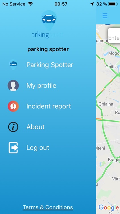 Parking Spotter Mobile App