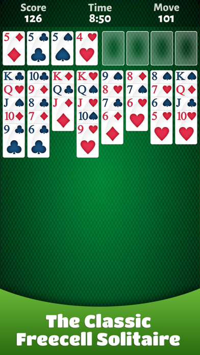 Screenshot #1 pour FreeCell Solitaire - Classic