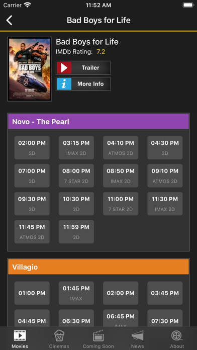 Cinema Qatar Screenshot