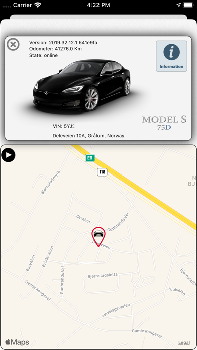 TeslApp - App for Tesla screenshot 2