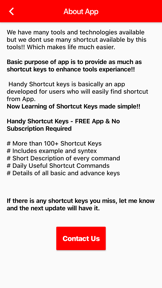 Handy Shortcut Keys screenshot