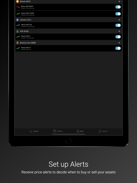 Coincrypt - Crypto Tracker iPad screenshot 4 - Finance app