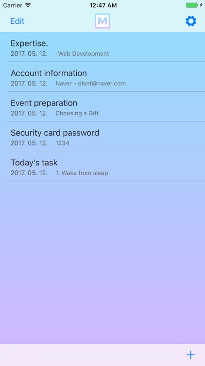MemoKing - Secret note