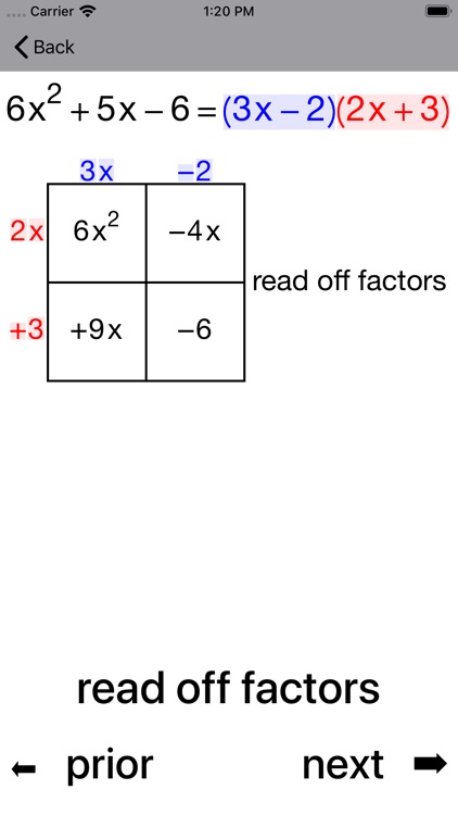 Quadratic Factoring screenshot-6