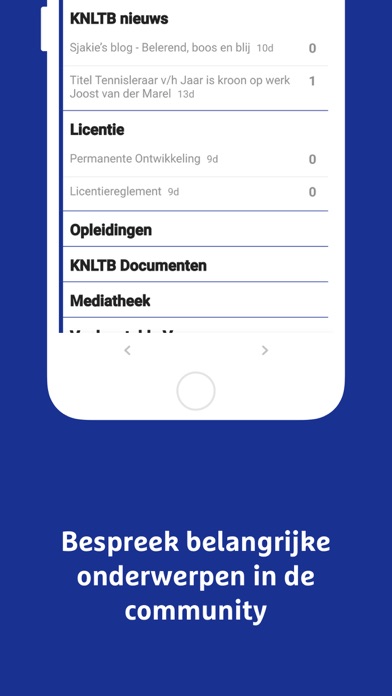 KNLTB Leraren App Screenshot