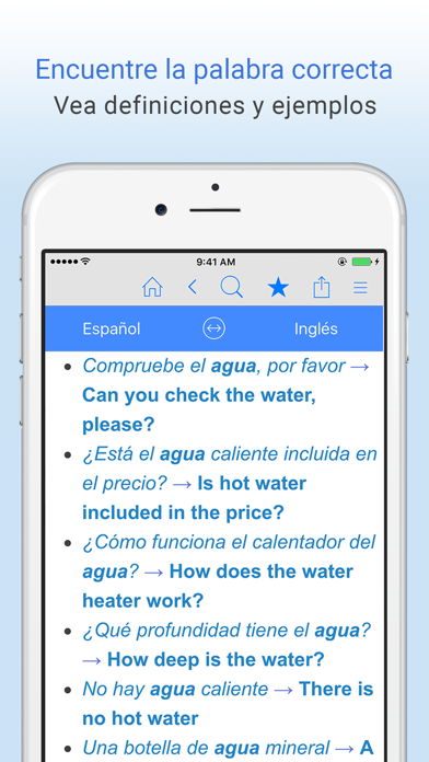Diccionario Español-Inglés. Screenshot