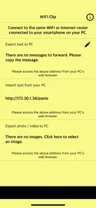 WIFI Clip - Send Clipboard screenshot #1 for iPhone