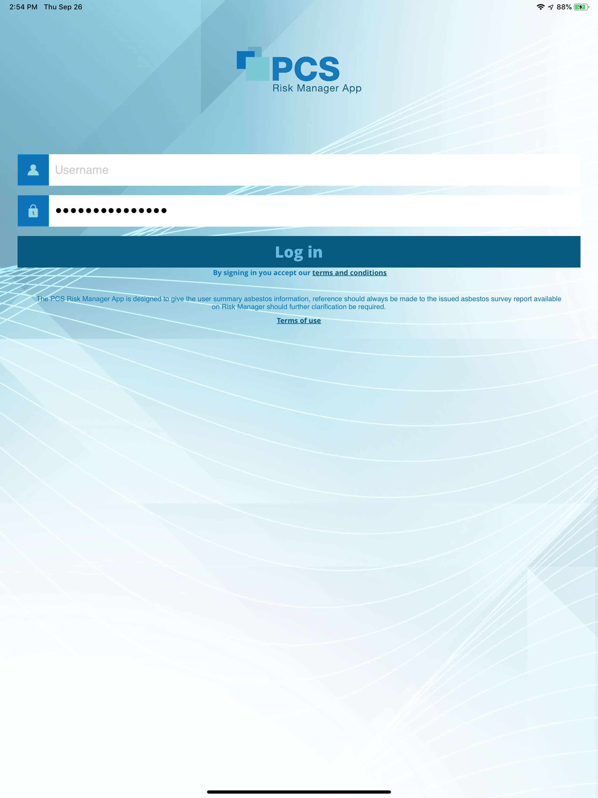 PCS Risk Manager App
