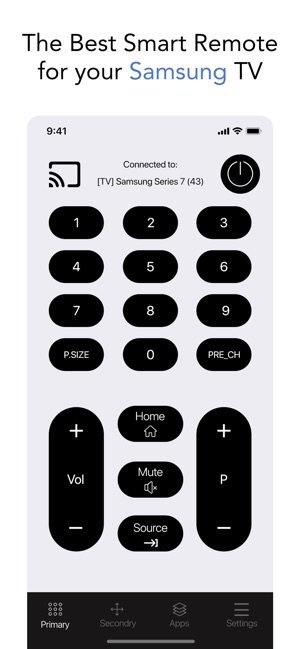 Télécommande pour Samsung TV dans l'App Store
